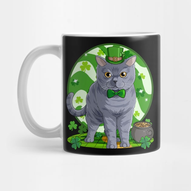 British Shorthair Cat St. Patricks Day Leprechaun by Noseking